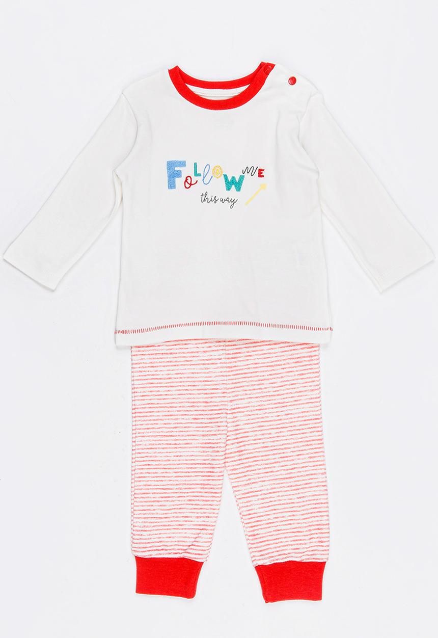 Baby Corner - Follow Me Printed PJ Set Multi-colour