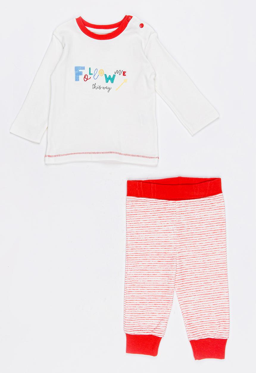 Baby Corner - Follow Me Printed PJ Set Multi-colour