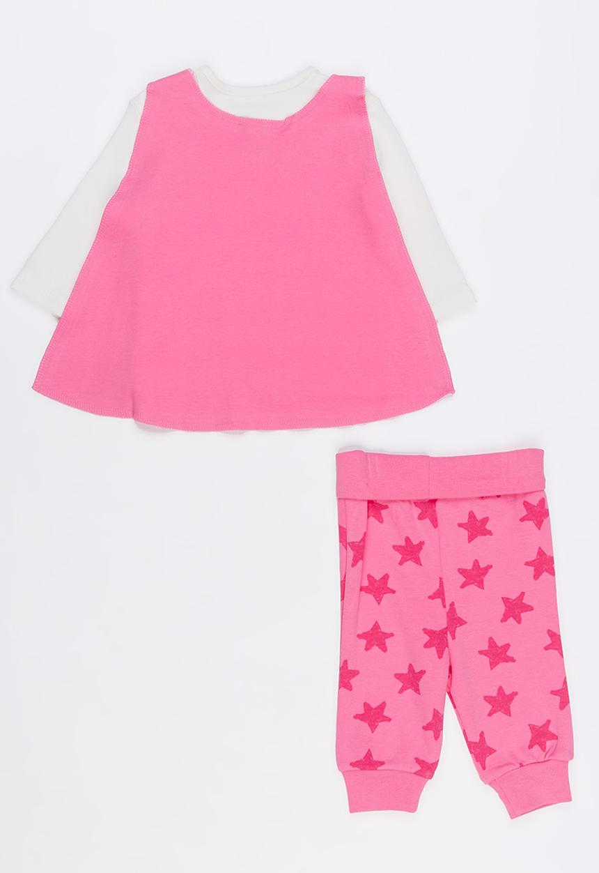 Baby Corner - Super Girl 3 Piece Set Mid Pink