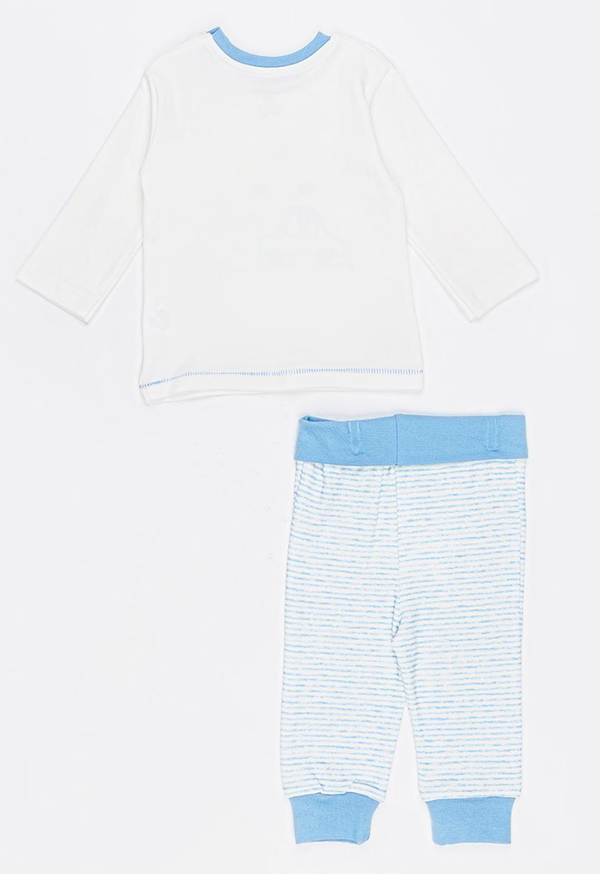 Baby Corner - Stripe Car PJ Set Multi-colour