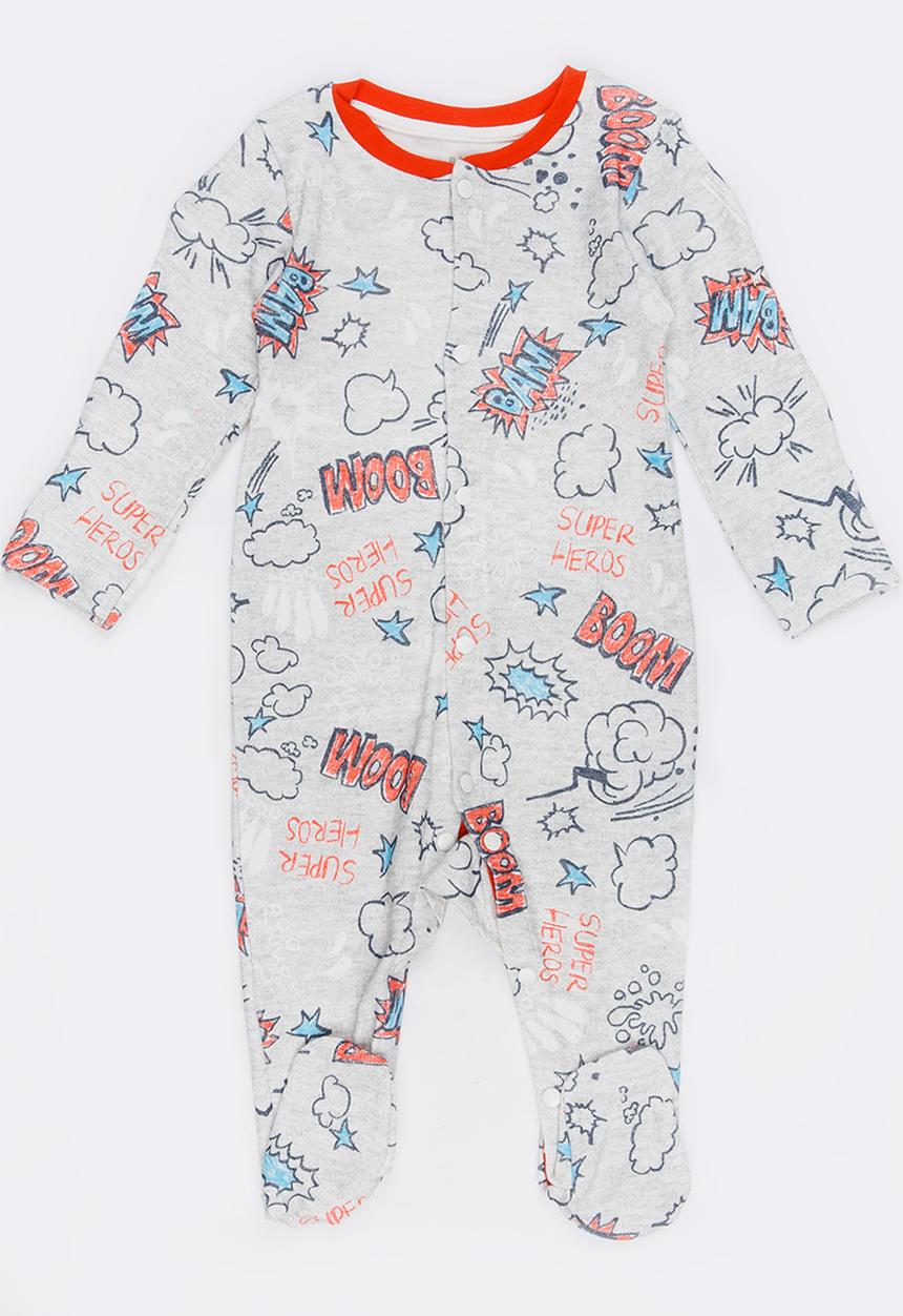 Baby Corner - Printed Sleepsuit Multi-colour