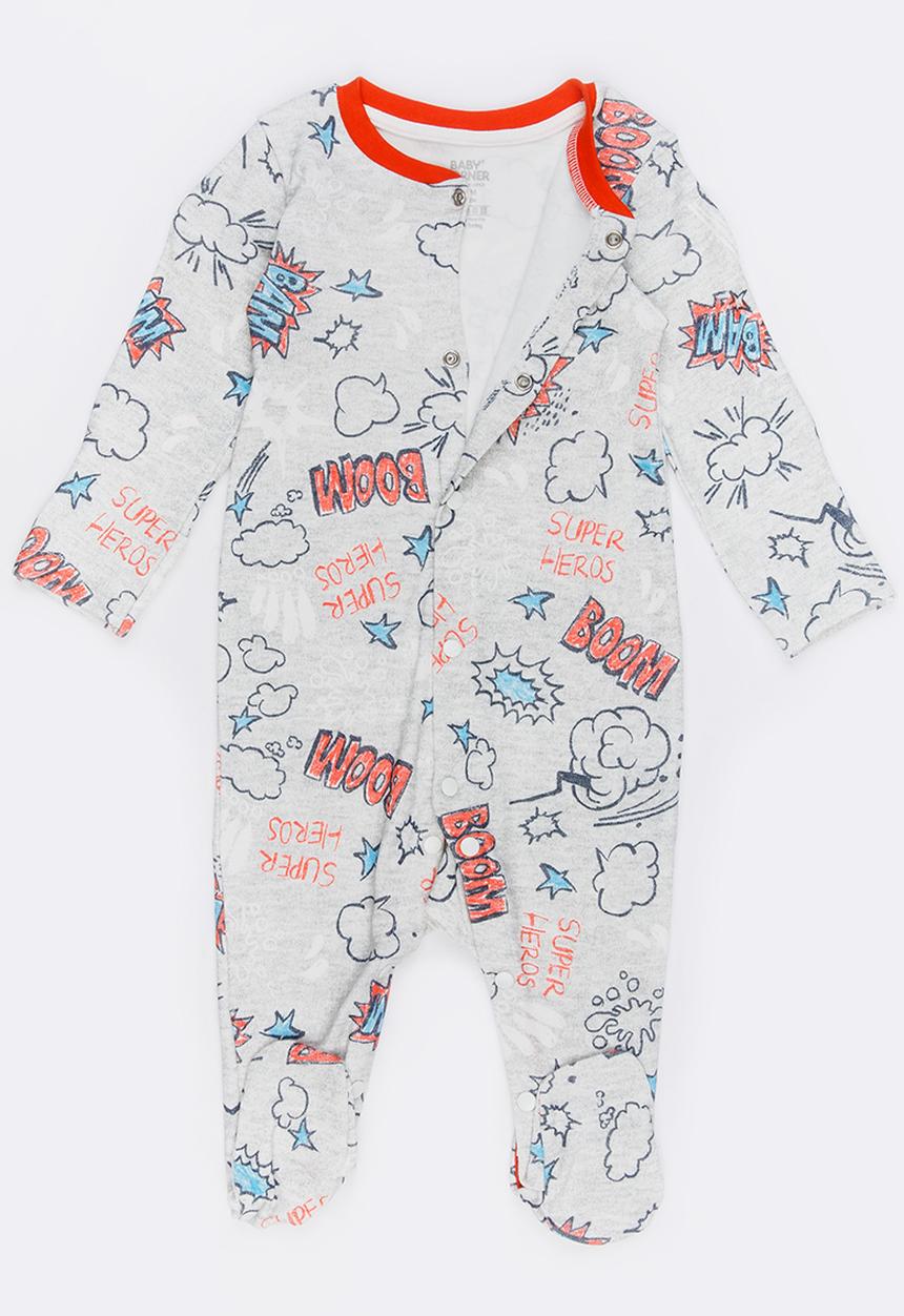 Baby Corner - Printed Sleepsuit Multi-colour
