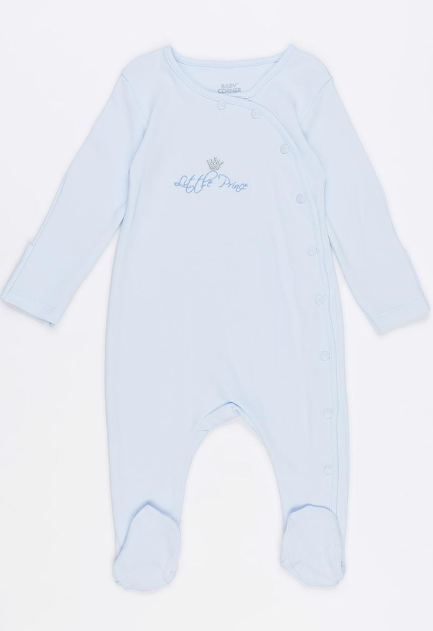 Baby Corner - Printed Sleepsuit Mid Blue