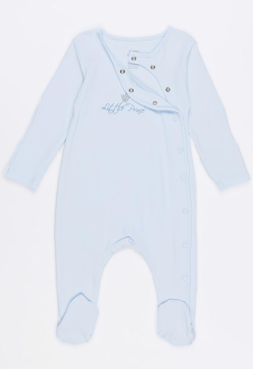 Baby Corner - Printed Sleepsuit Mid Blue