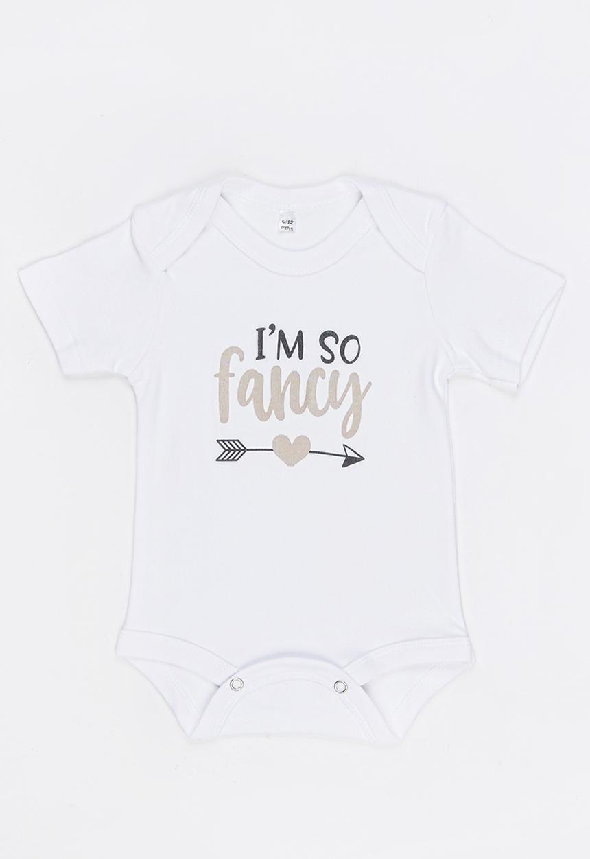 Funky Shop - Slogan Baby Grow White