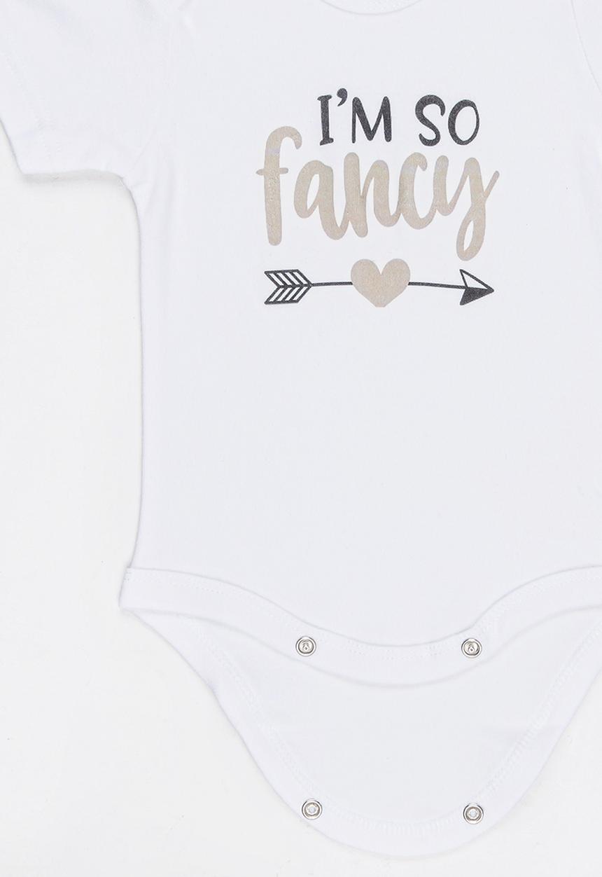 Funky Shop - Slogan Baby Grow White