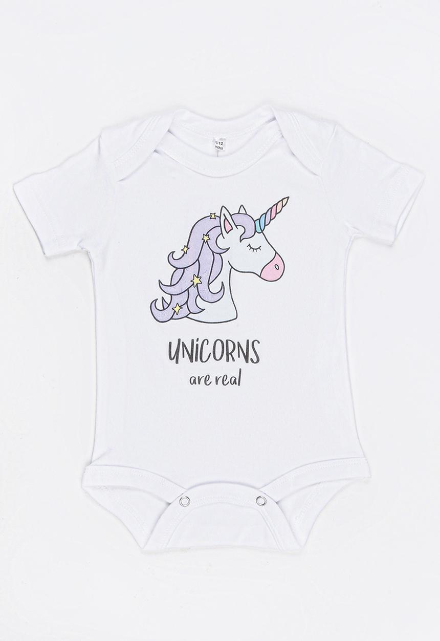Funky Shop - Slogan Baby Grow White