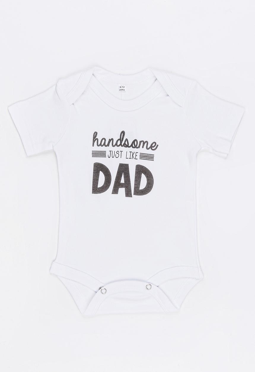 Funky Shop - Slogan Baby Grow White