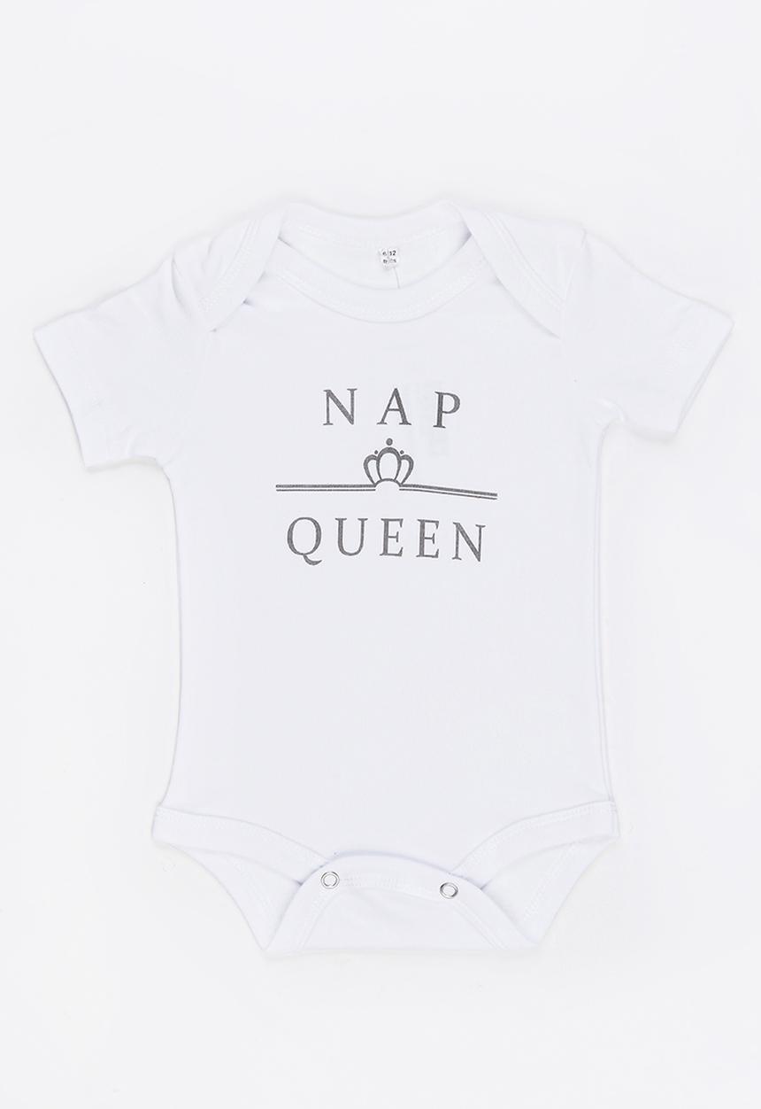 Funky Shop - Slogan Baby Grow White
