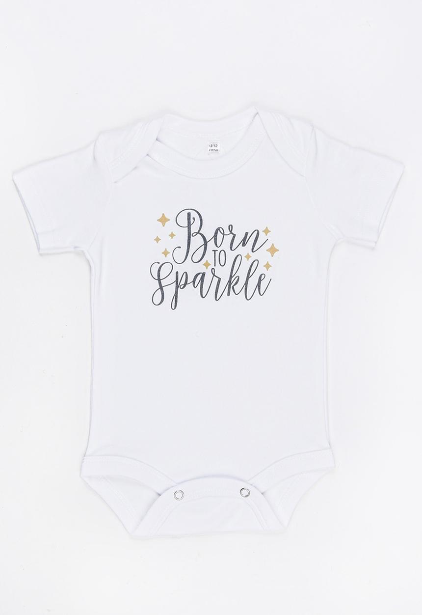Funky Shop - Slogan Baby Grow White