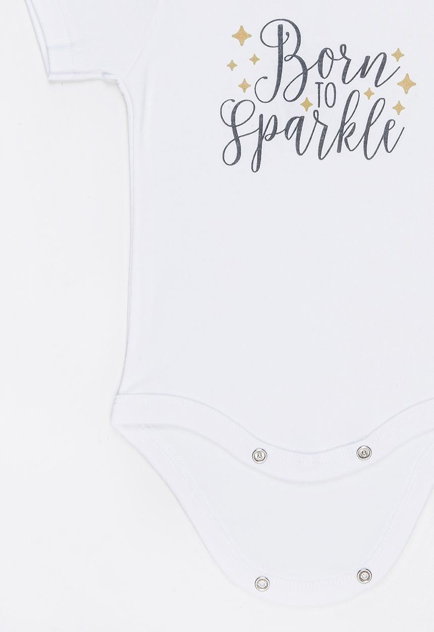 Funky Shop - Slogan Baby Grow White