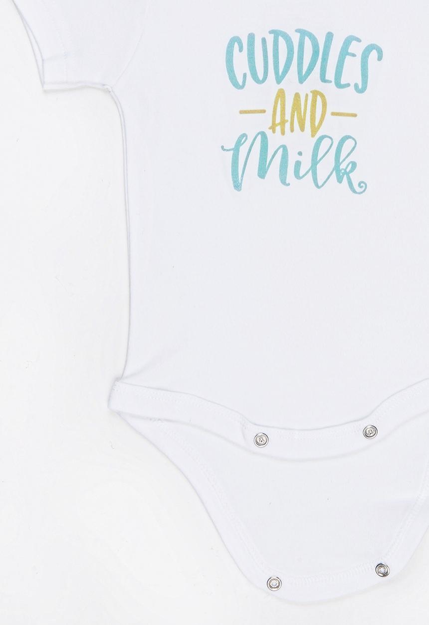 Funky Shop - Cuddles baby grow - white