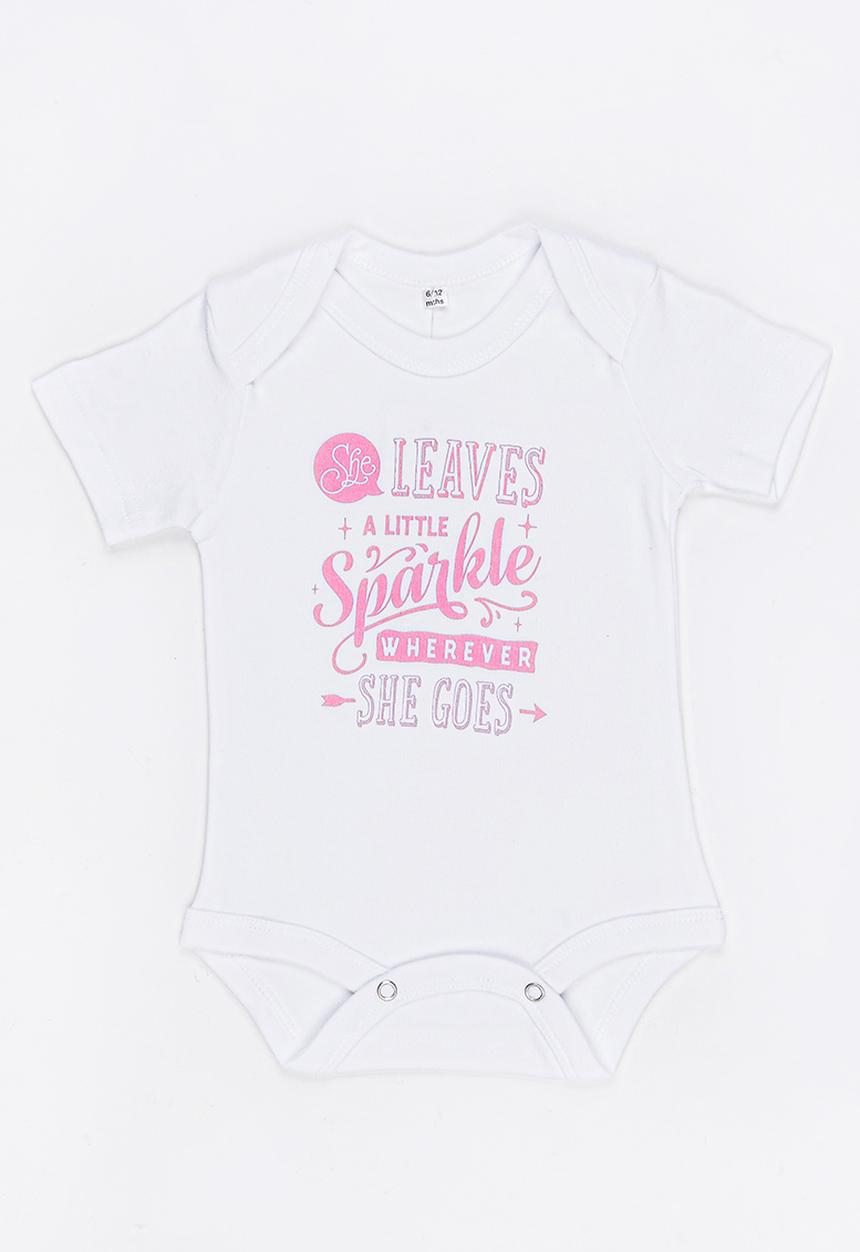 Funky Shop - Slogan Baby Grow White
