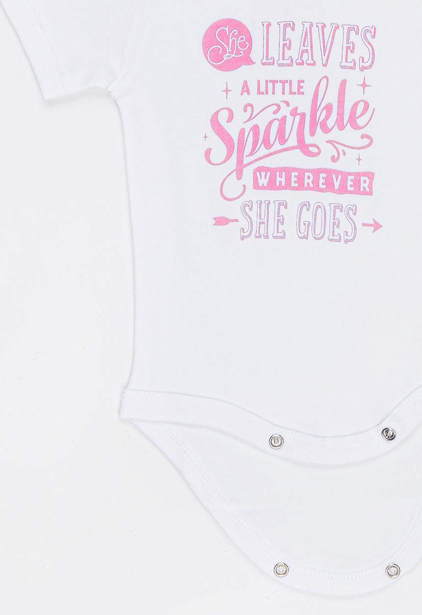 Funky Shop - Slogan Baby Grow White