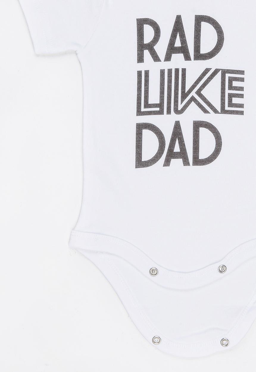 Funky Shop - Rad baby grow - white