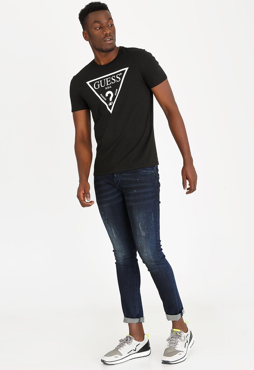 GUESS - Guess Classic Triangle Tshirt Navy