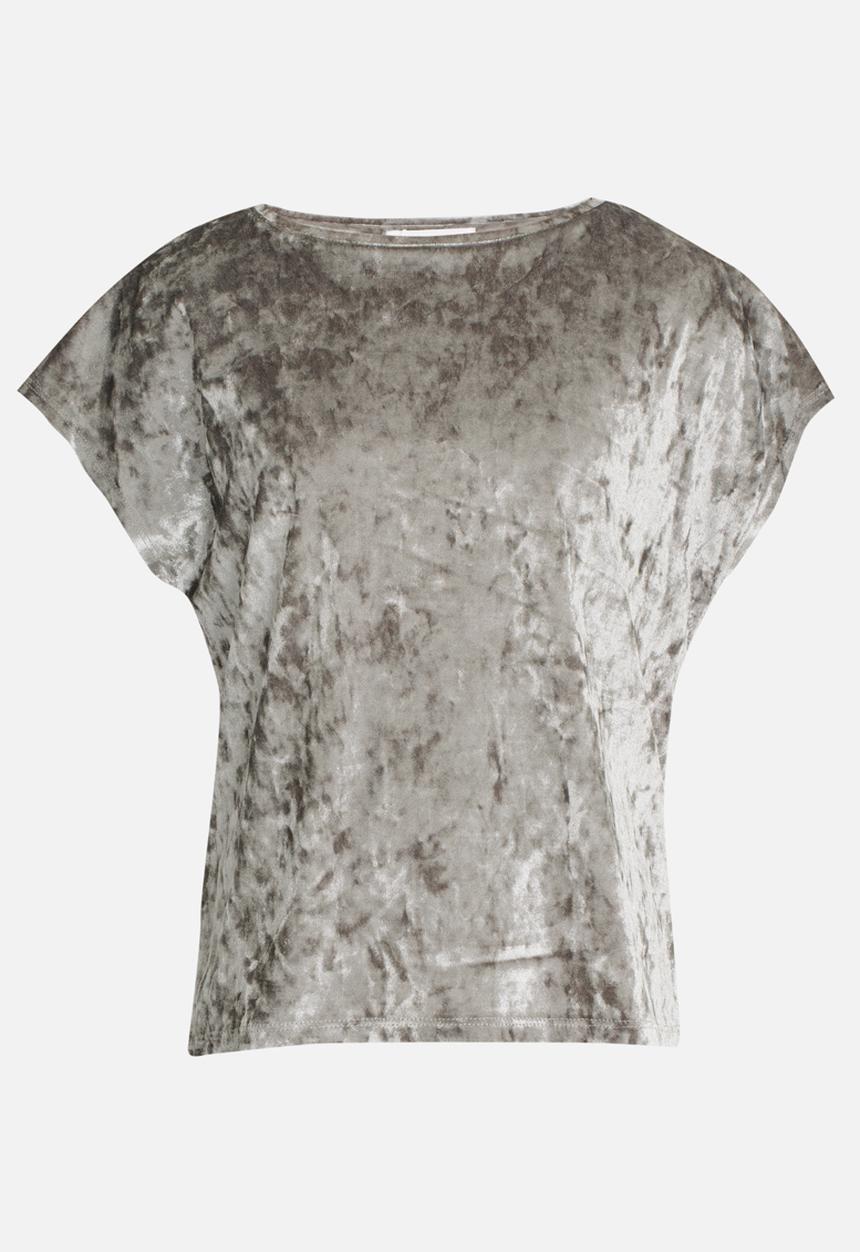 MINOTI - Utility Crushed Velvet Oversized Tee Grey