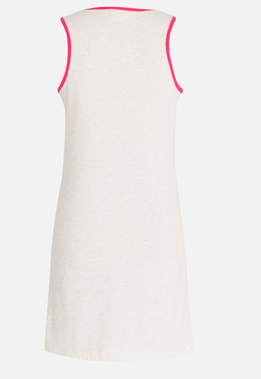 Pop Candy - Printed Pj  Vest Off White