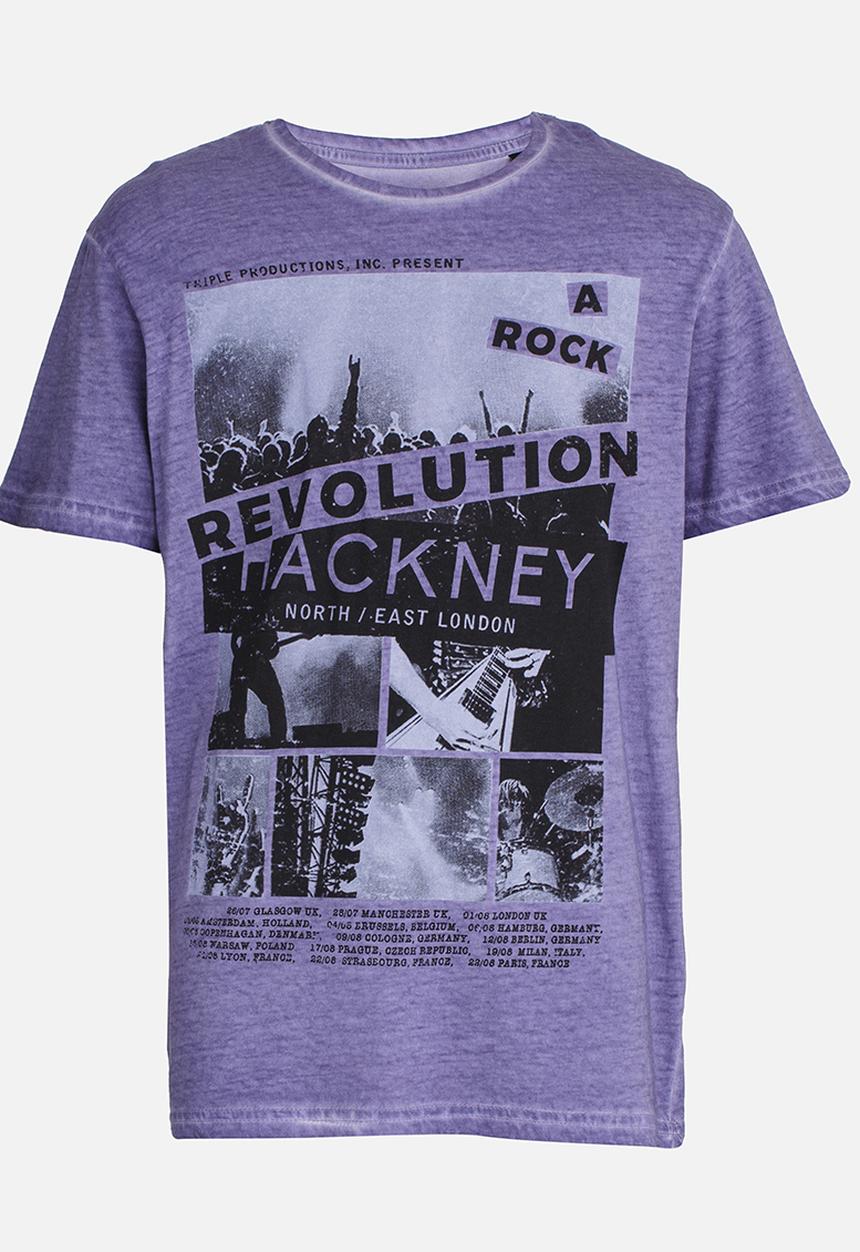 Brave Soul - Printed tee - purple