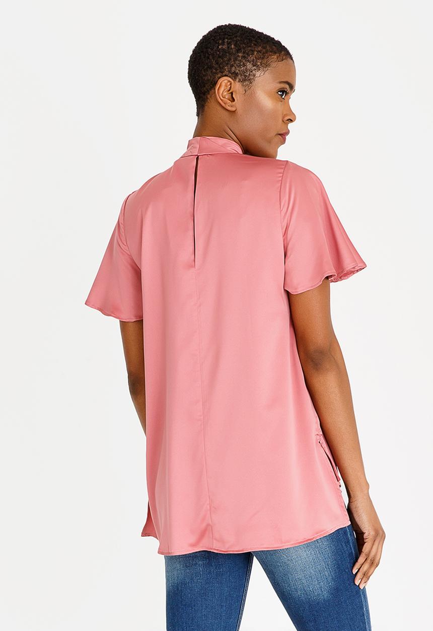 STYLE REPUBLIC - Kitty Bow Blouse Rose