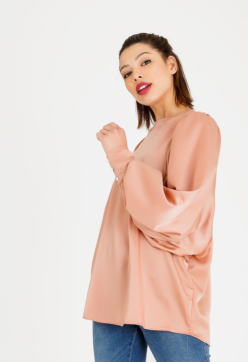 STYLE REPUBLIC - Volume Sleeve Blouse Pale Pink
