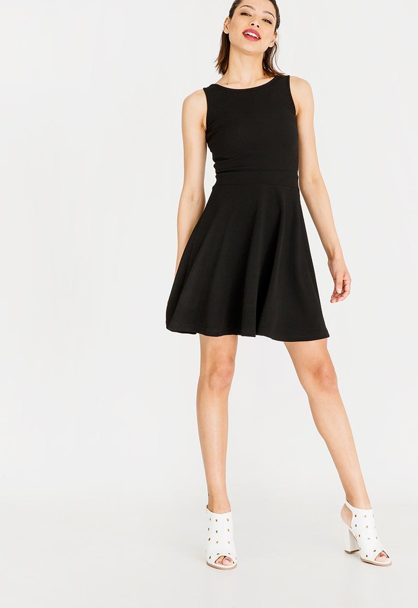 c(inch) - Fit And Flare Dress Black