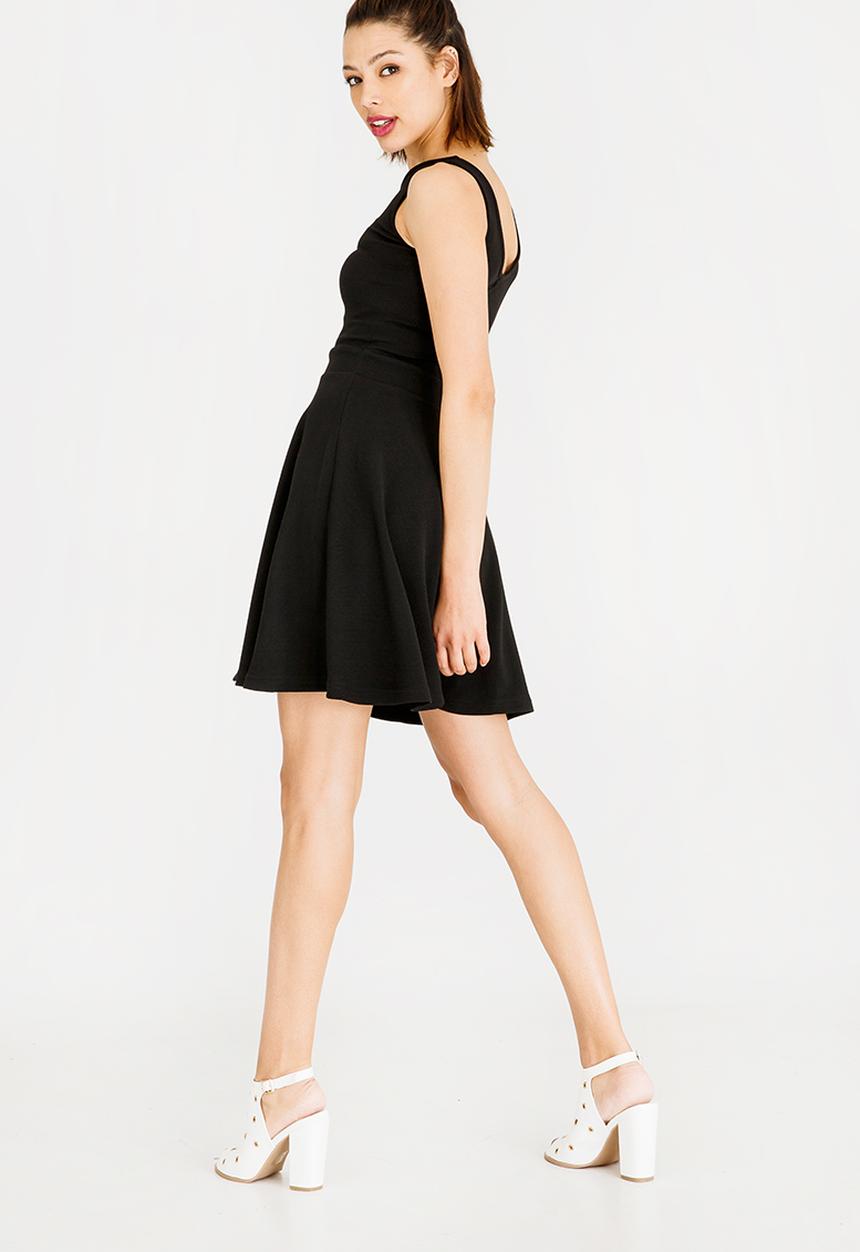 c(inch) - Fit And Flare Dress Black