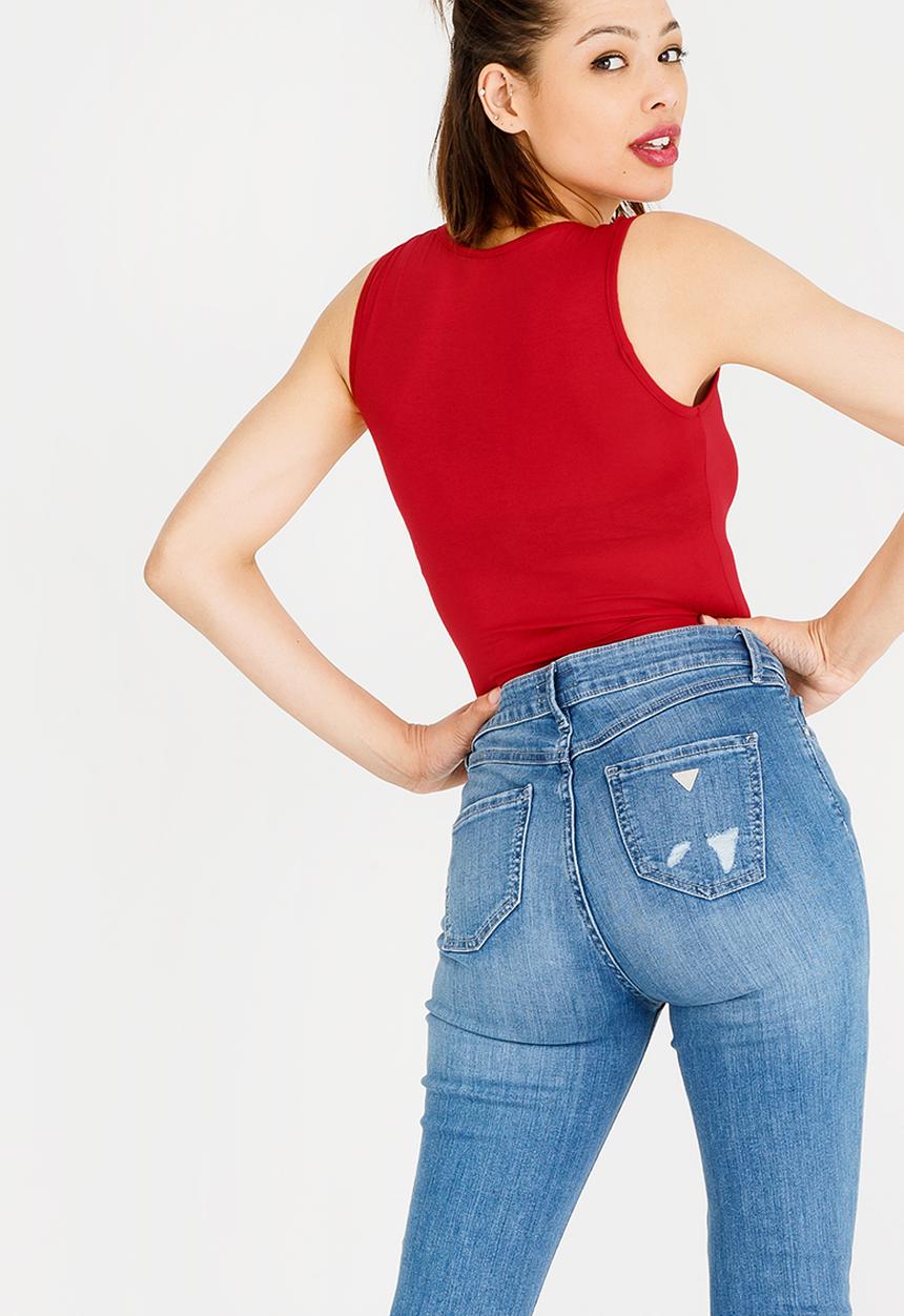 c(inch) - Basic Bodysuit Red