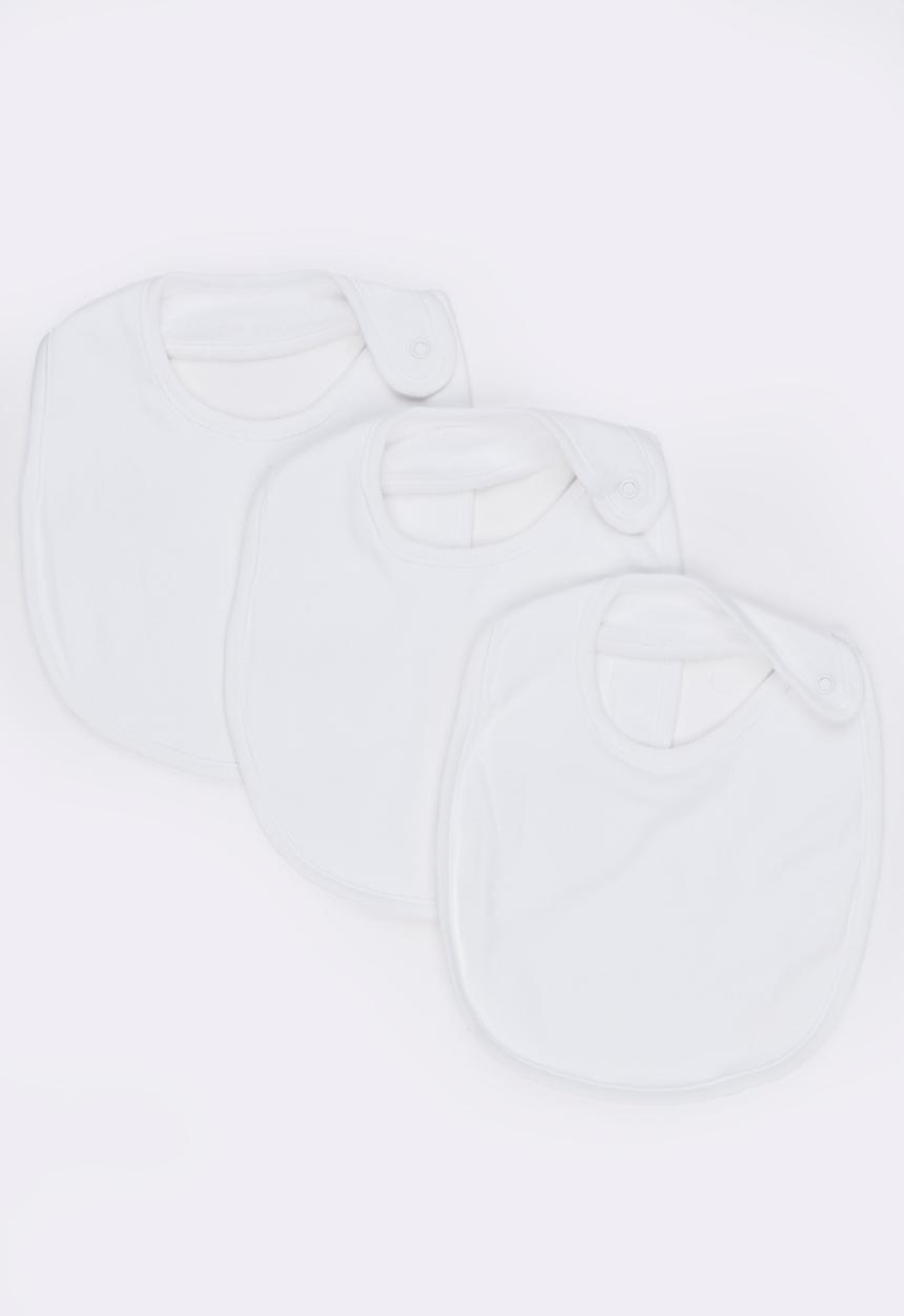 MINOTI - Unisex 3 Pack Bibs White