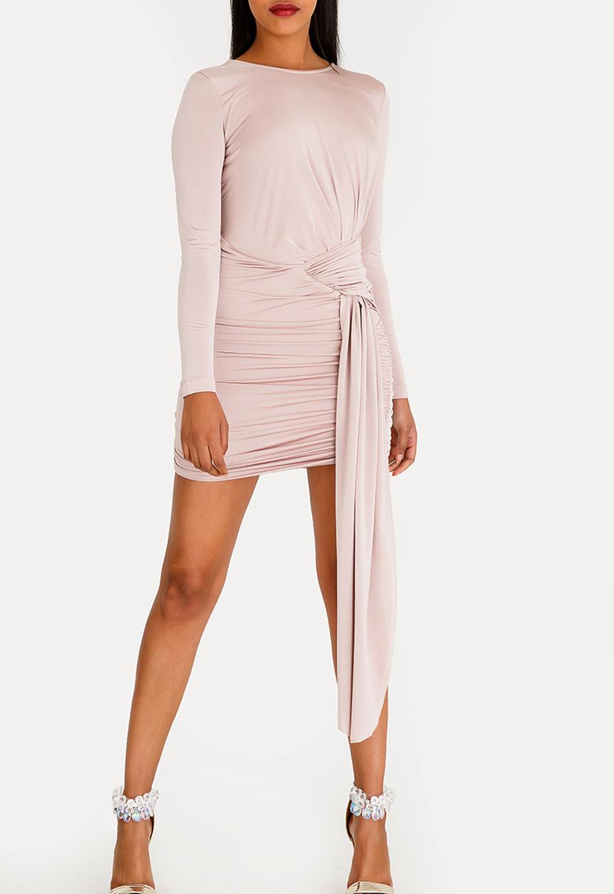 SISSY BOY - Boity Slinky Asymetric Dress Pale Pink