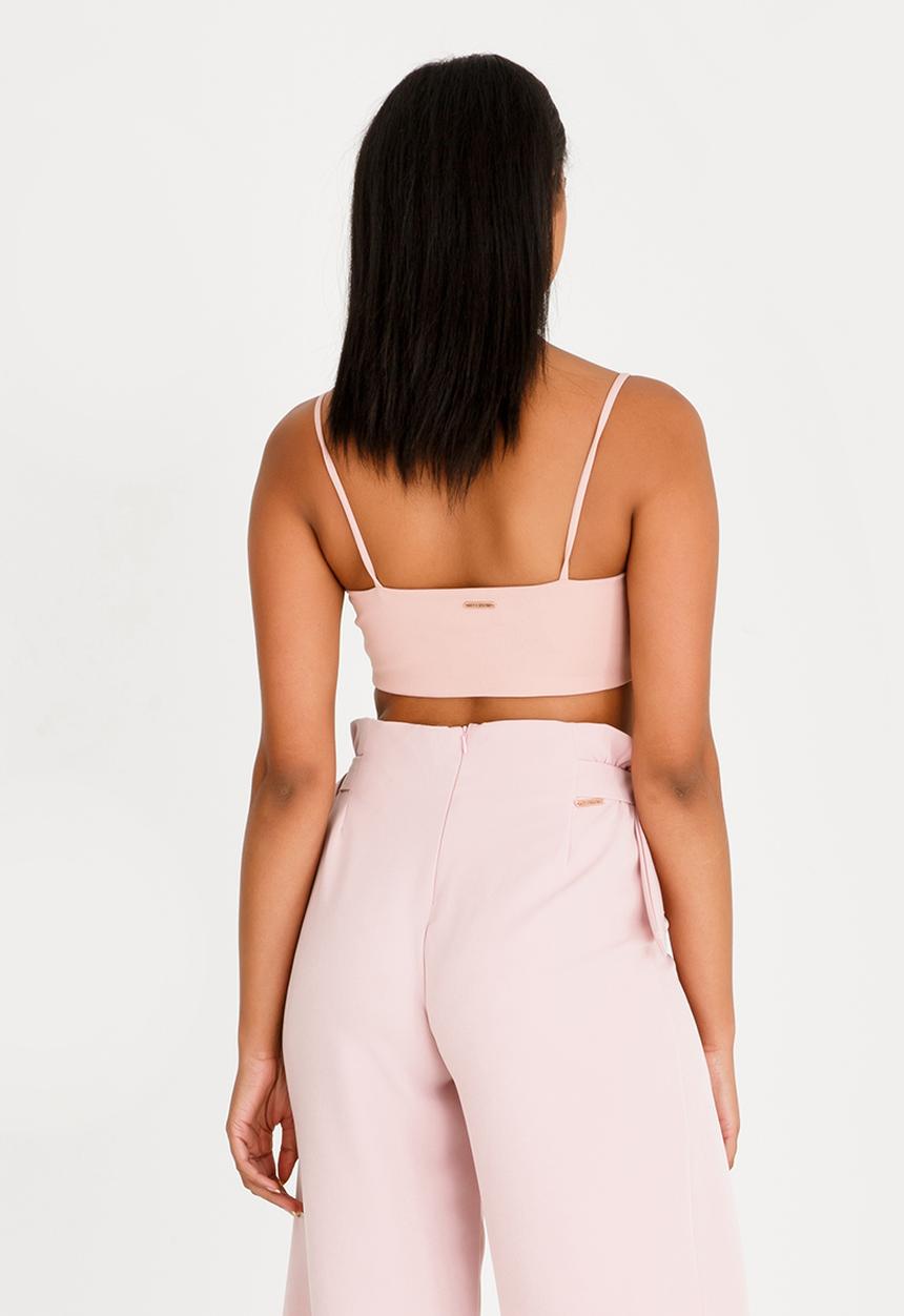 SISSY BOY - Boity Square Neck Crop Top Mid Pink
