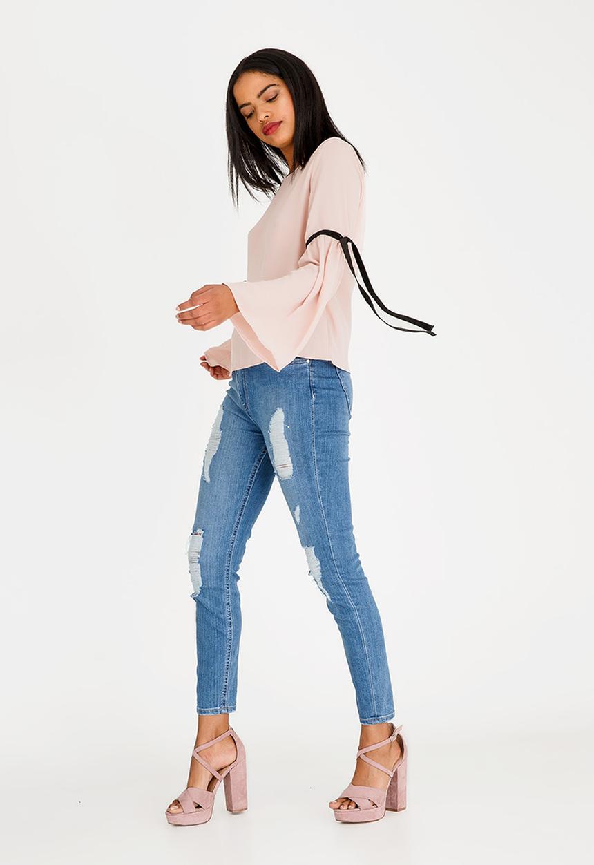 c(inch) - Bell Sleeve Blouse Pale Pink