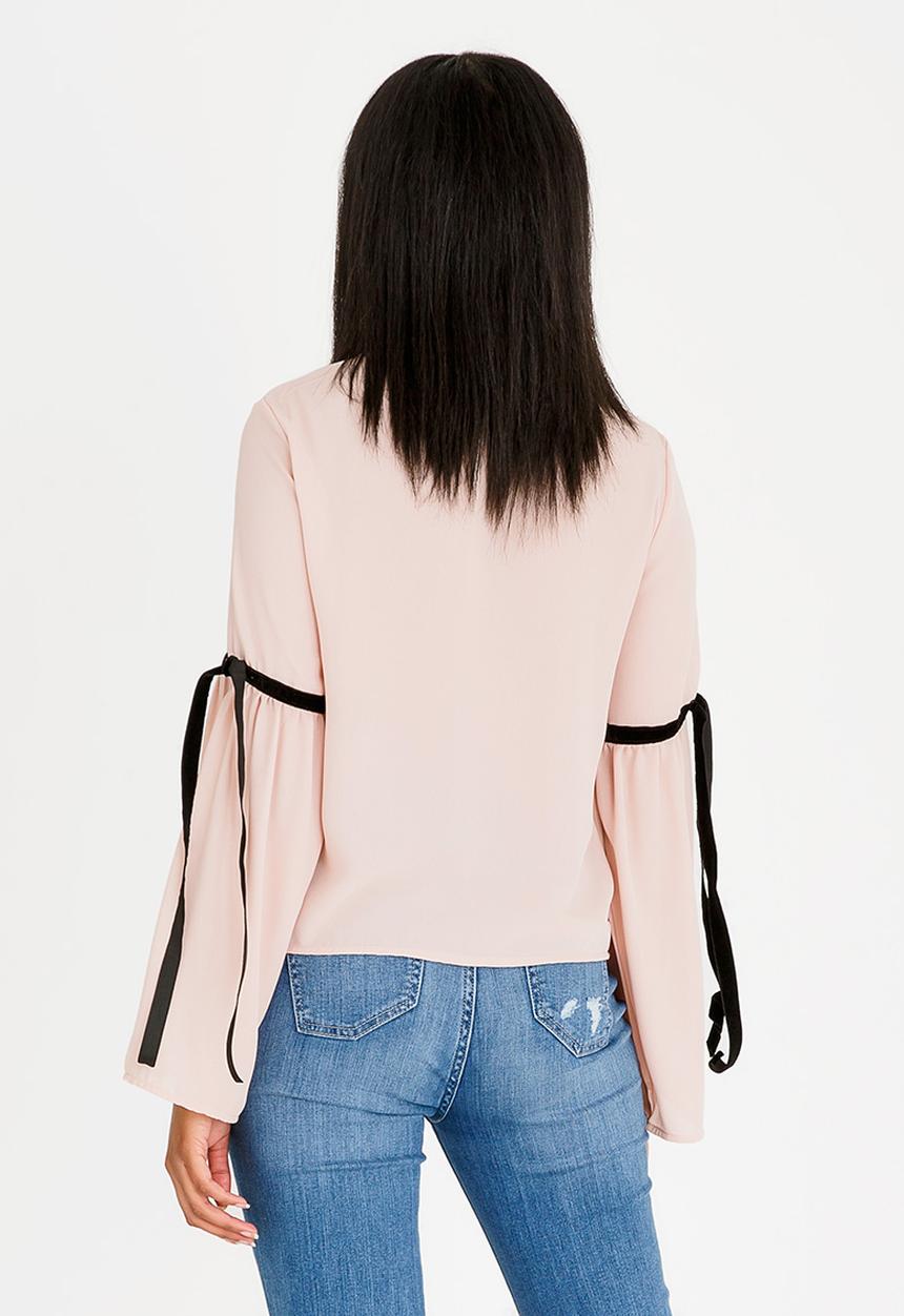 c(inch) - Bell Sleeve Blouse Pale Pink