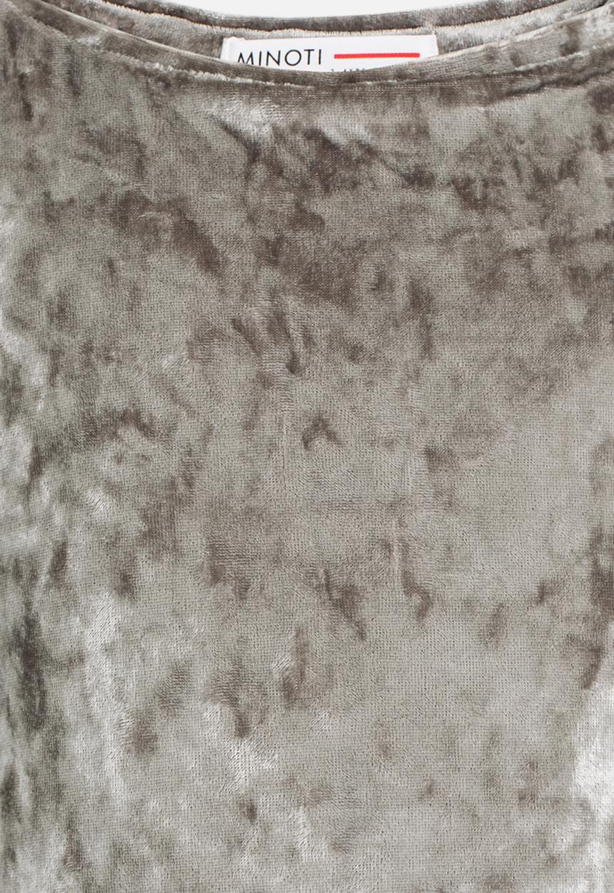 MINOTI - Utility Crushed Velvet Oversized Tee Grey