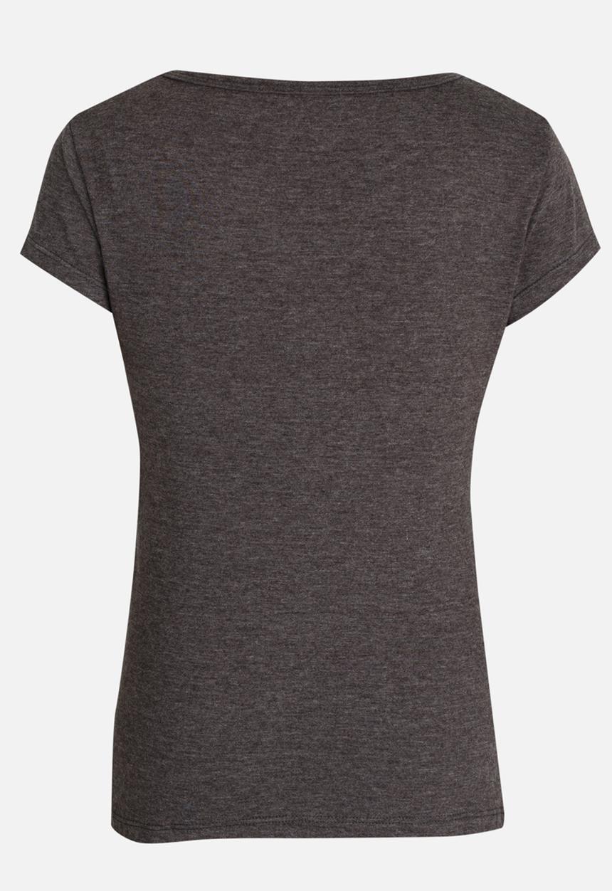 Roxy - Abstract Land Scoop Tee Charcoal