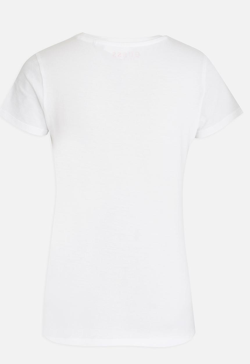 GUESS - Lined Guess Tee White