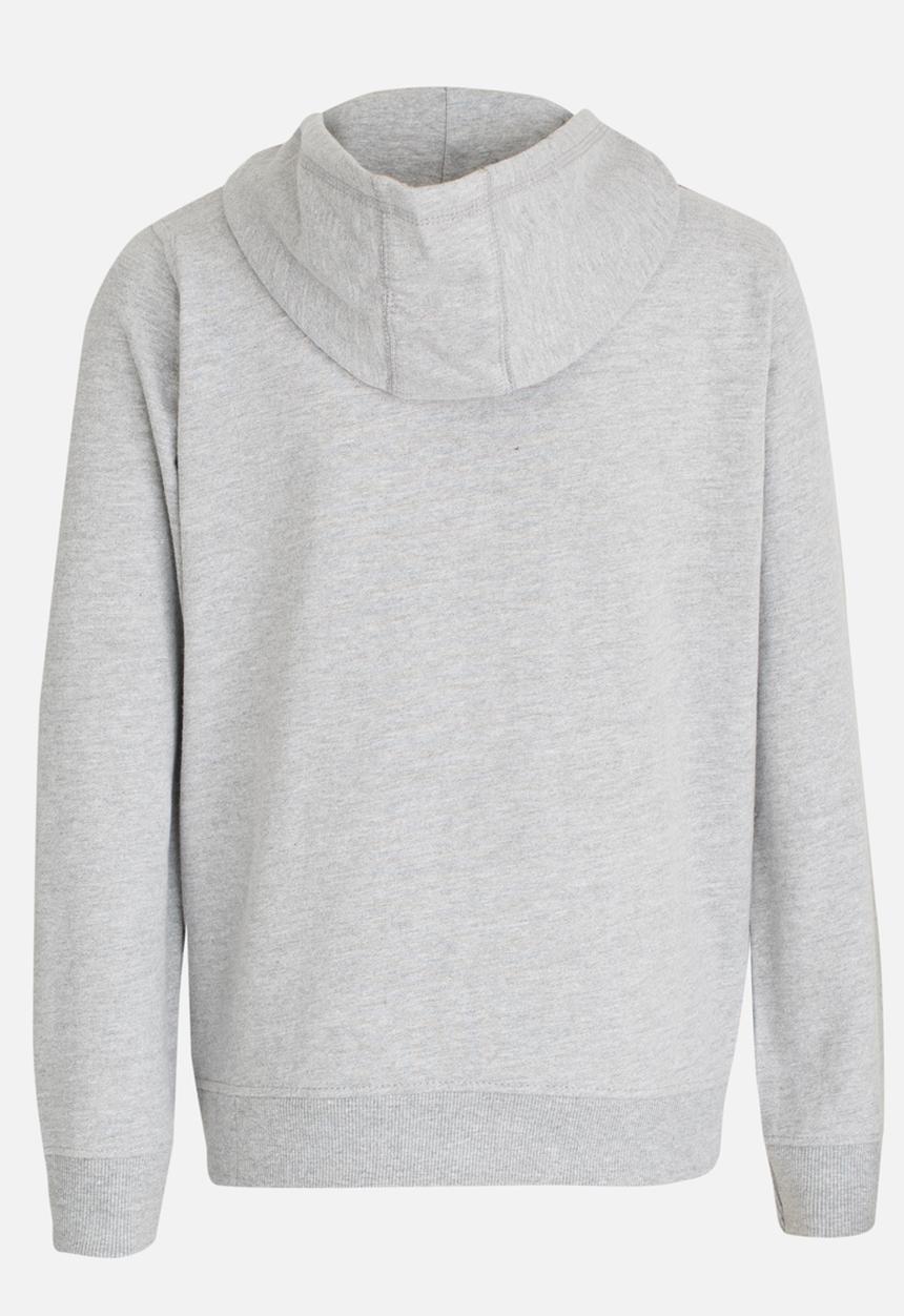 MINOTI - Basic Fleece Zip Thru Hoodie Mid Grey