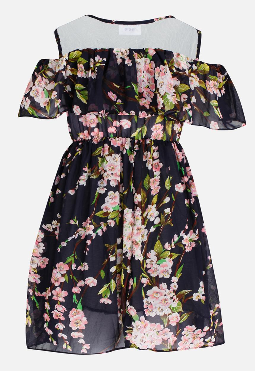Pop Candy - Floral printed flounce dress - multi-colour