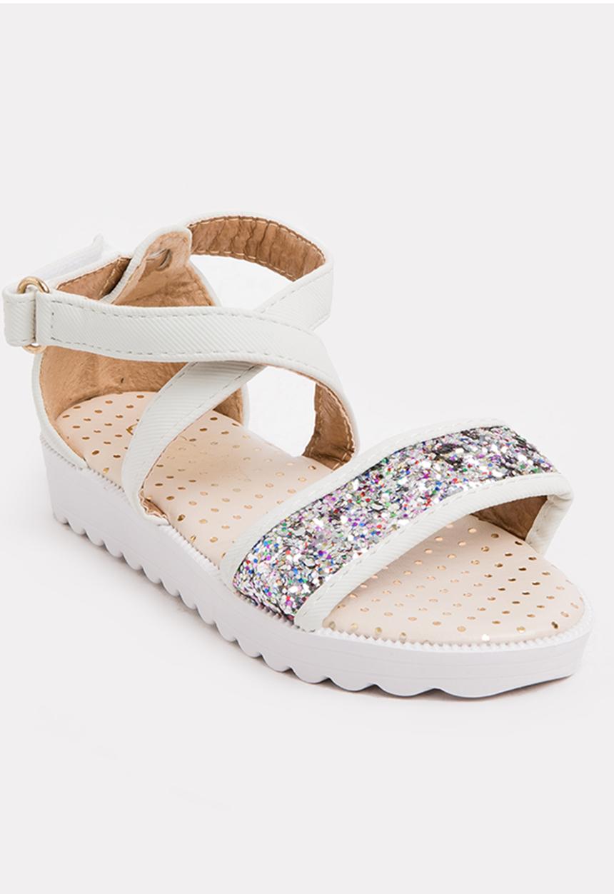 Pop Candy - Glitter sandal - white 