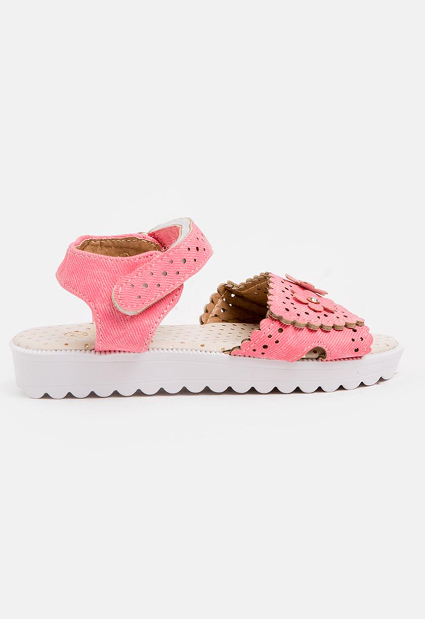 Pop Candy - Perforated detailed sandal - pink 