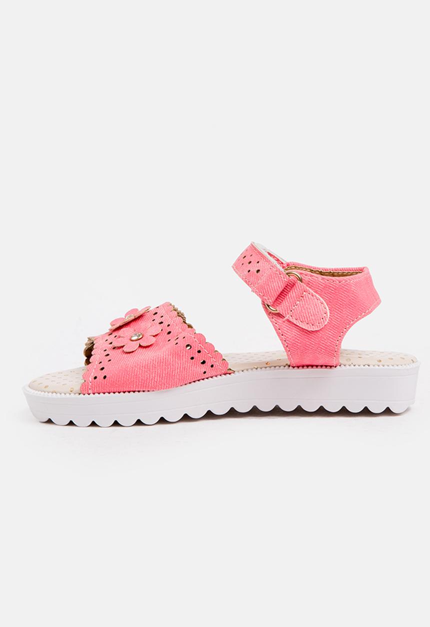 Pop Candy - Perforated detailed sandal - pink 