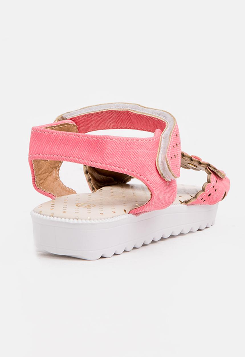 Pop Candy - Perforated detailed sandal - pink 