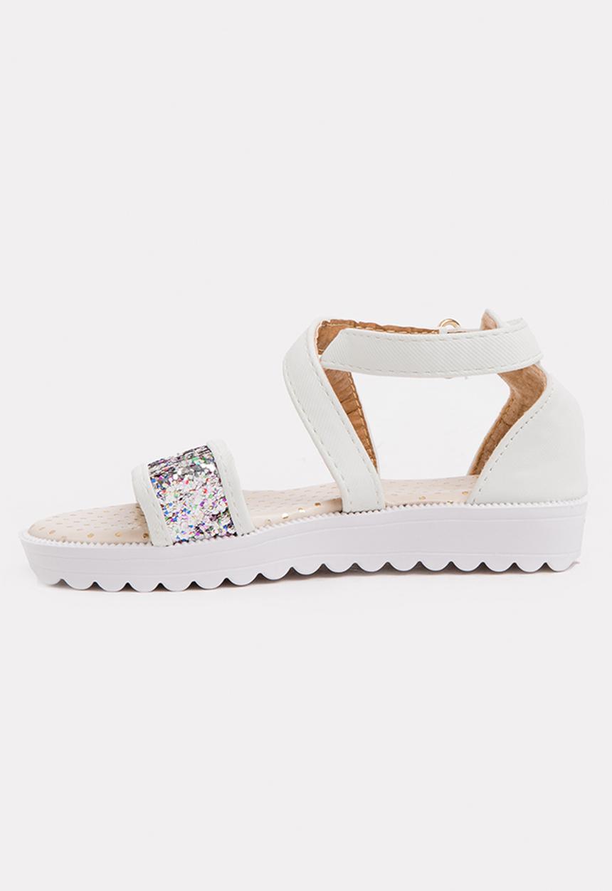 Pop Candy - Glitter sandal - white 