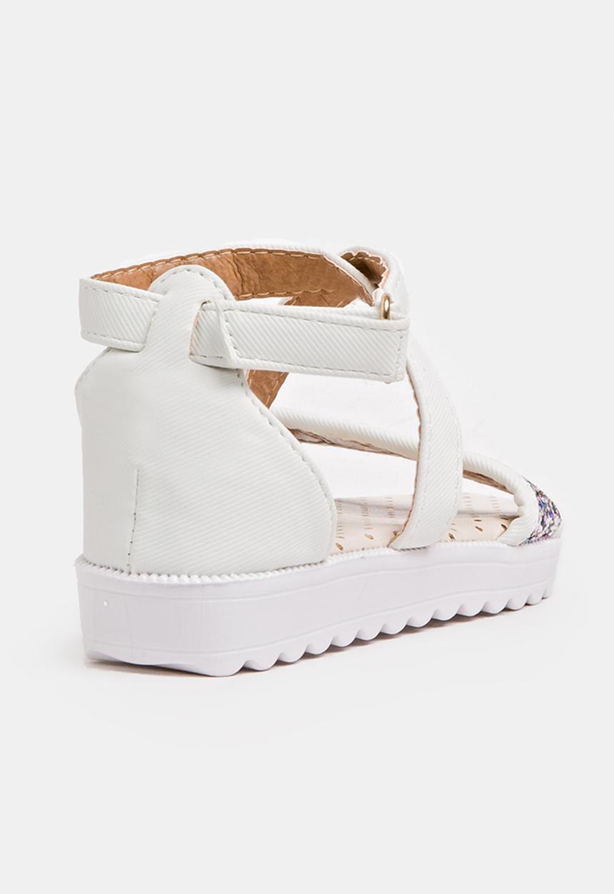 Pop Candy - Glitter sandal - white 