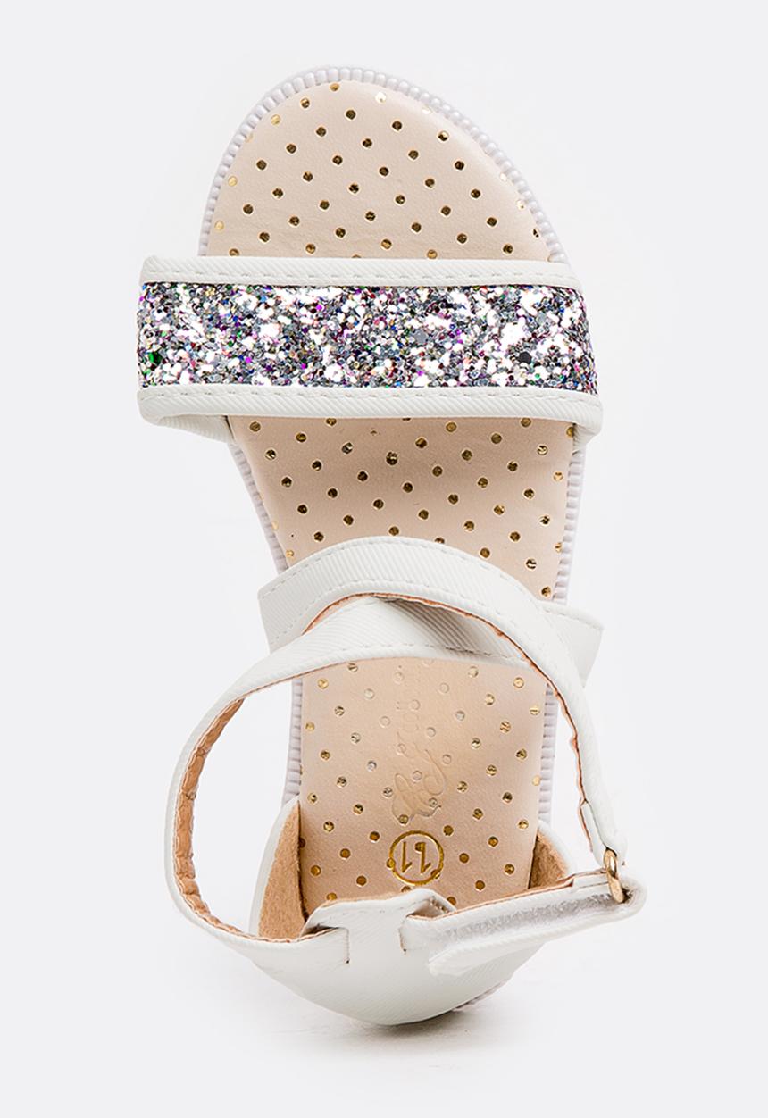 Pop Candy - Glitter sandal - white 