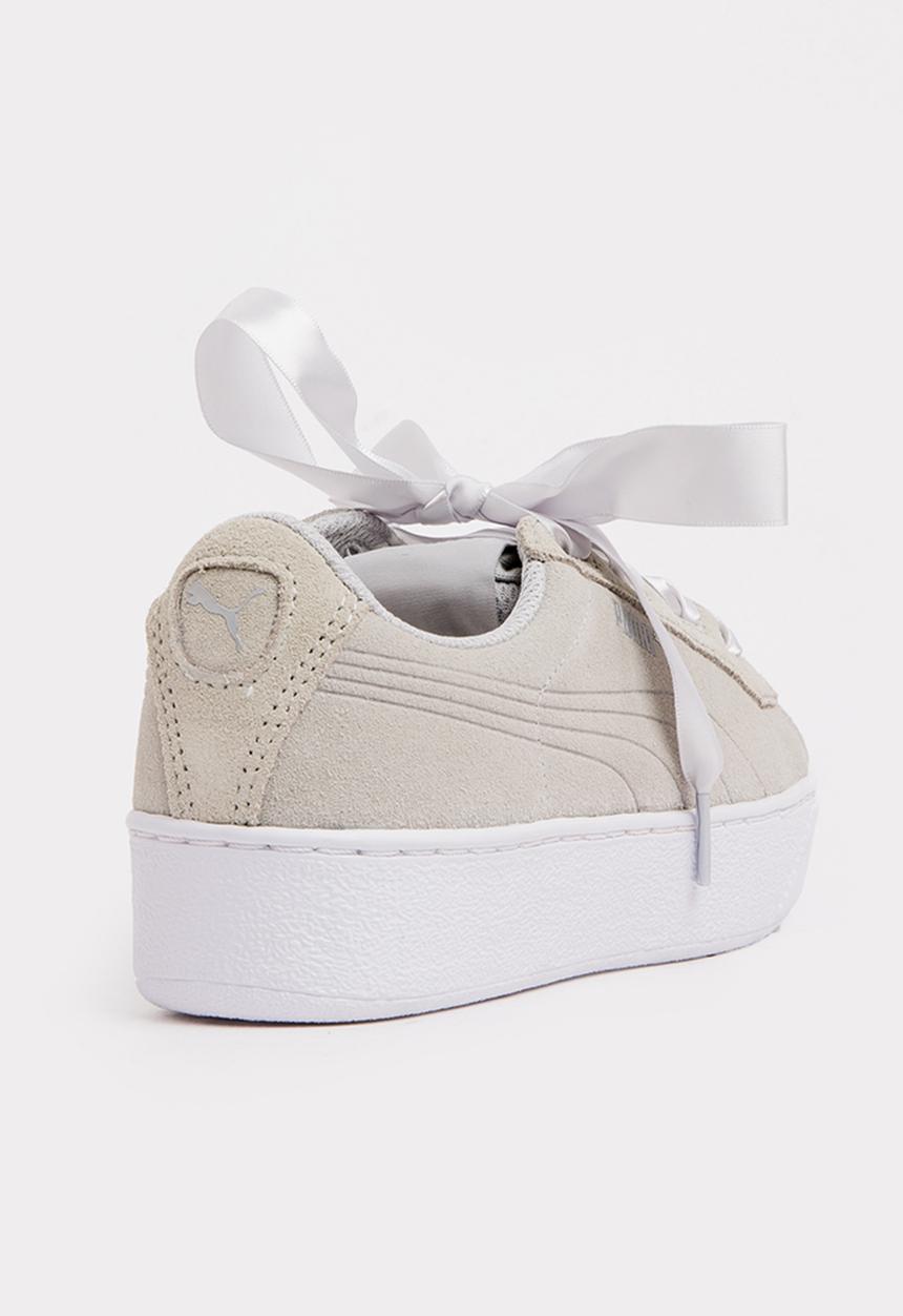 PUMA - Vikky Platform Ribbon  Sneaker Grey