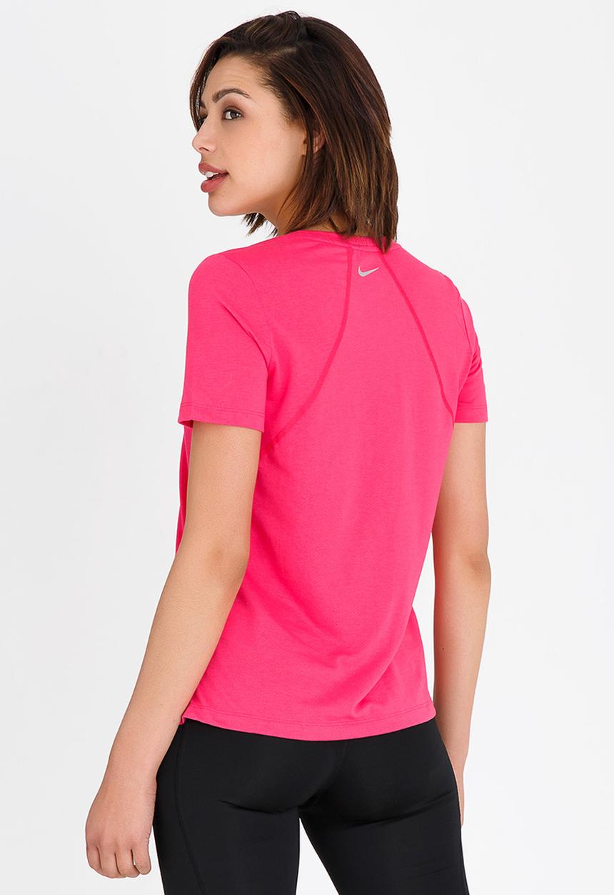 Nike - Nike Miler Short Sleeve Running Tee Mid Pink