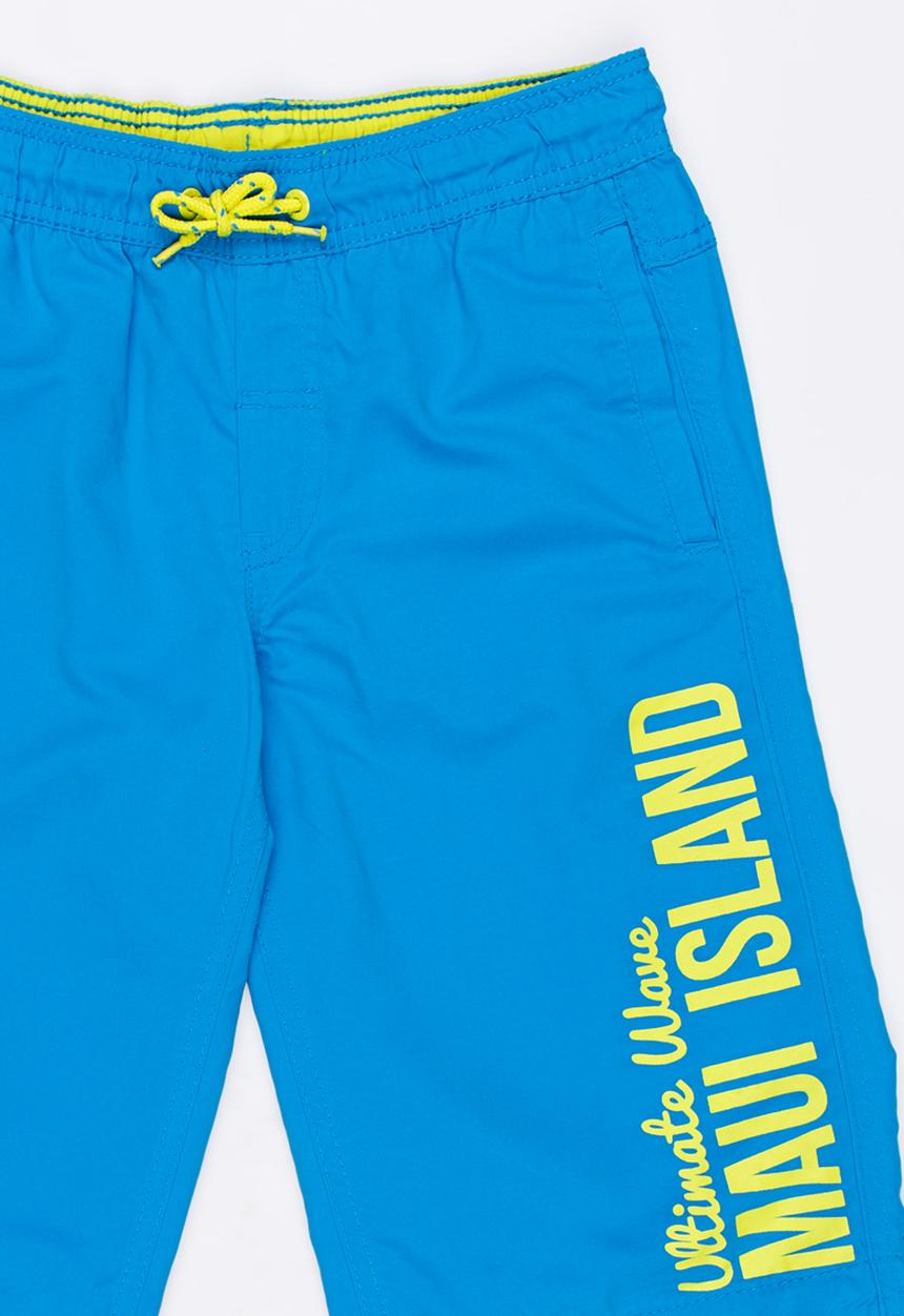 Pop Candy - Printed Swimming Shorts Mid Blue
