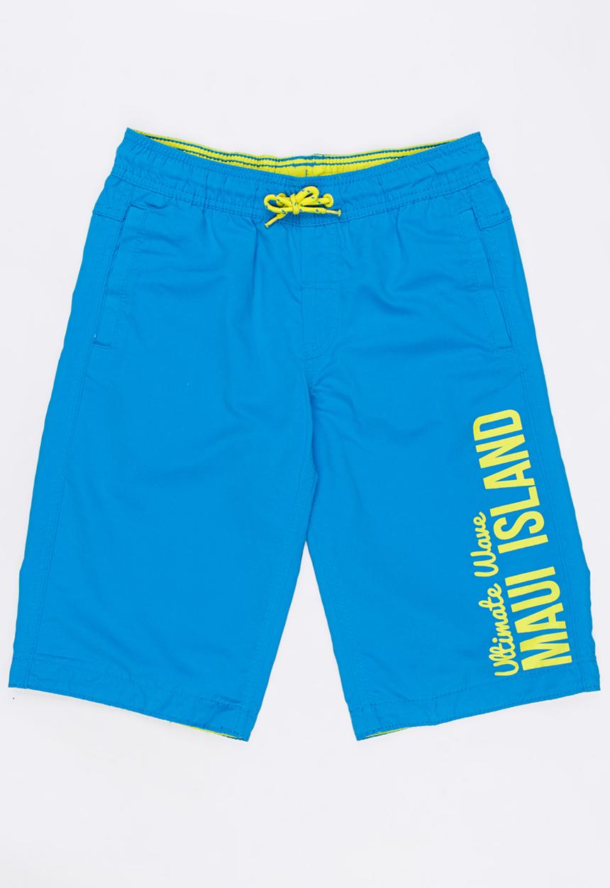 Pop Candy - Printed Swimming Shorts Mid Blue