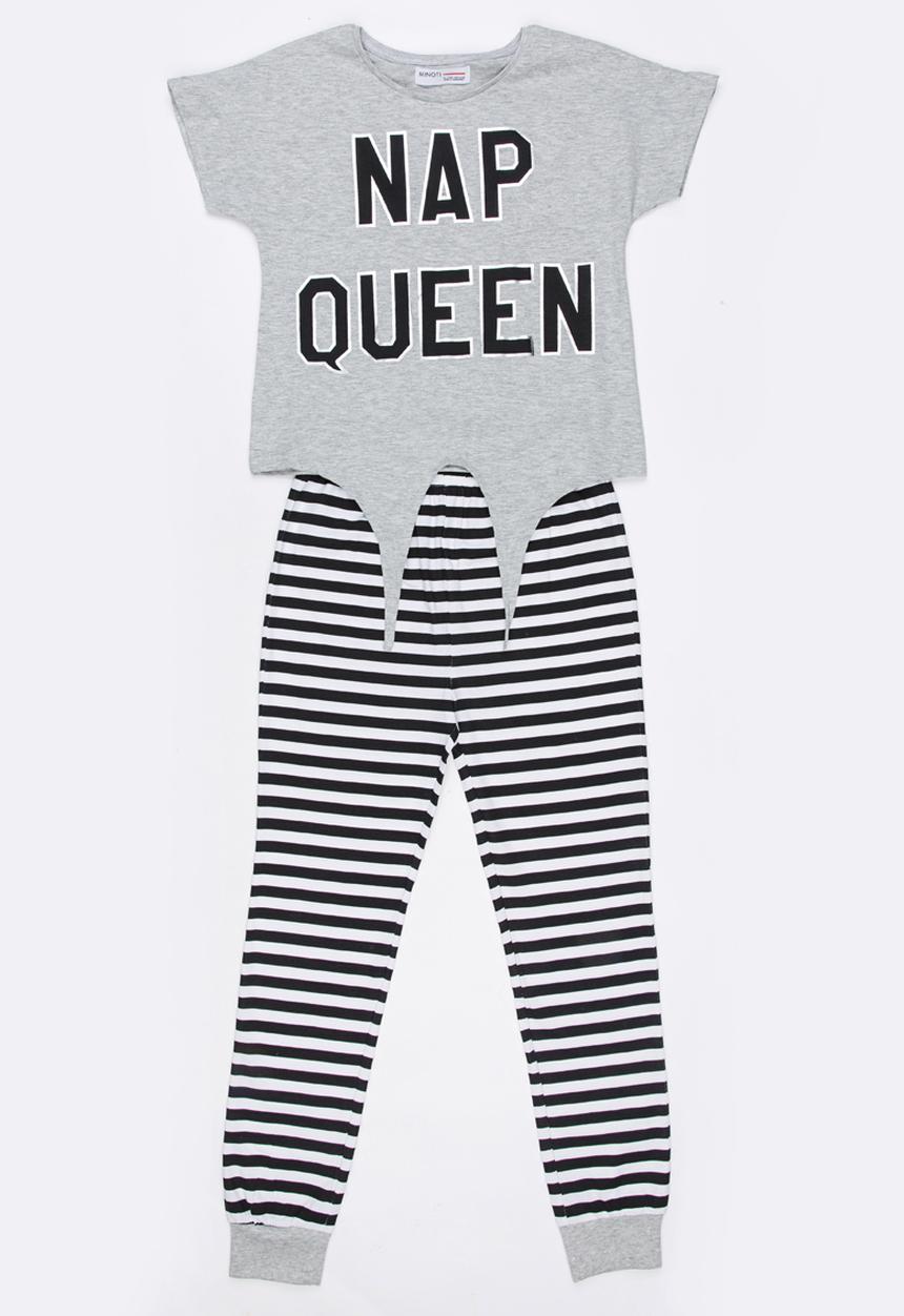 MINOTI - Puppy Printed PJ Set Grey